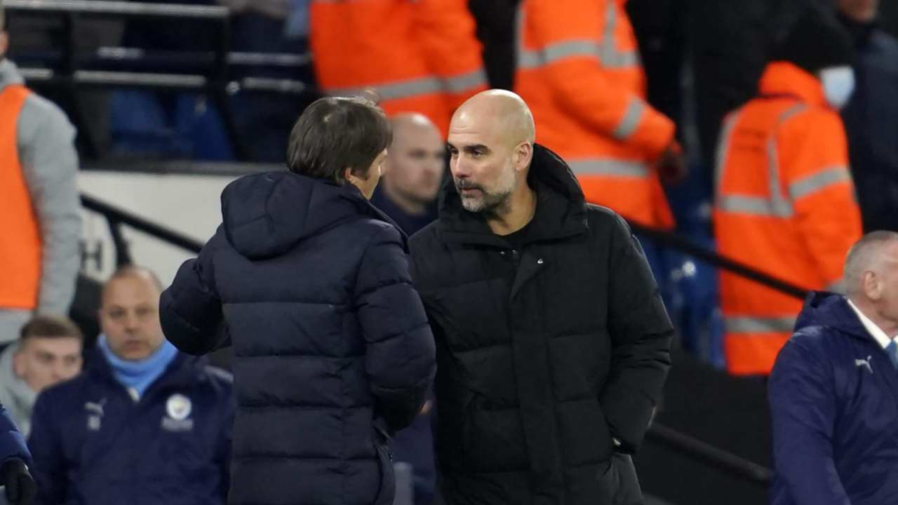 Conte e Guardiola - foto LaPresse