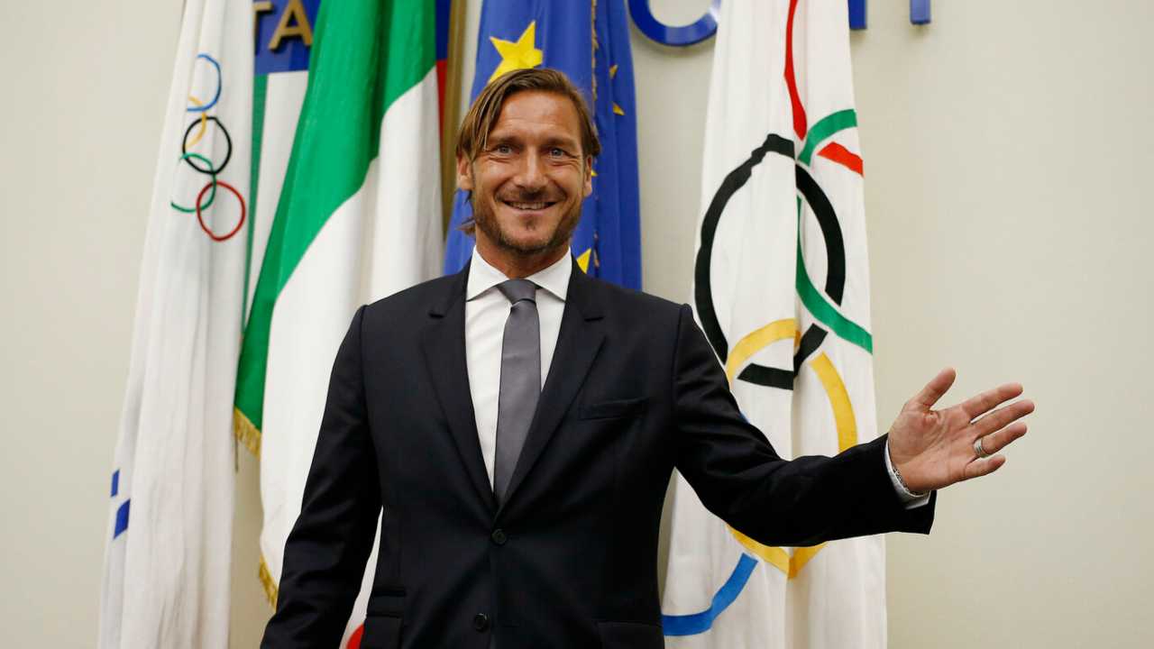 Totti al coni - foto LaPresse