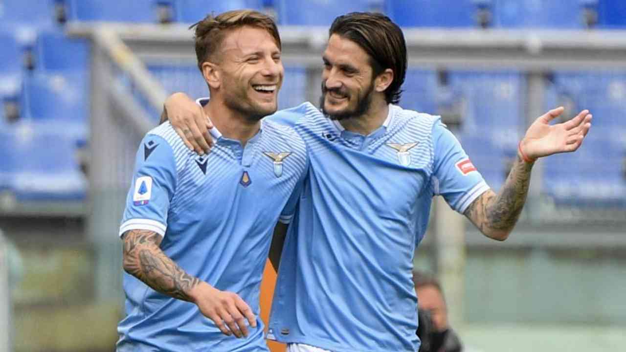 Luis Alberto e Immobile - foto LaPresse