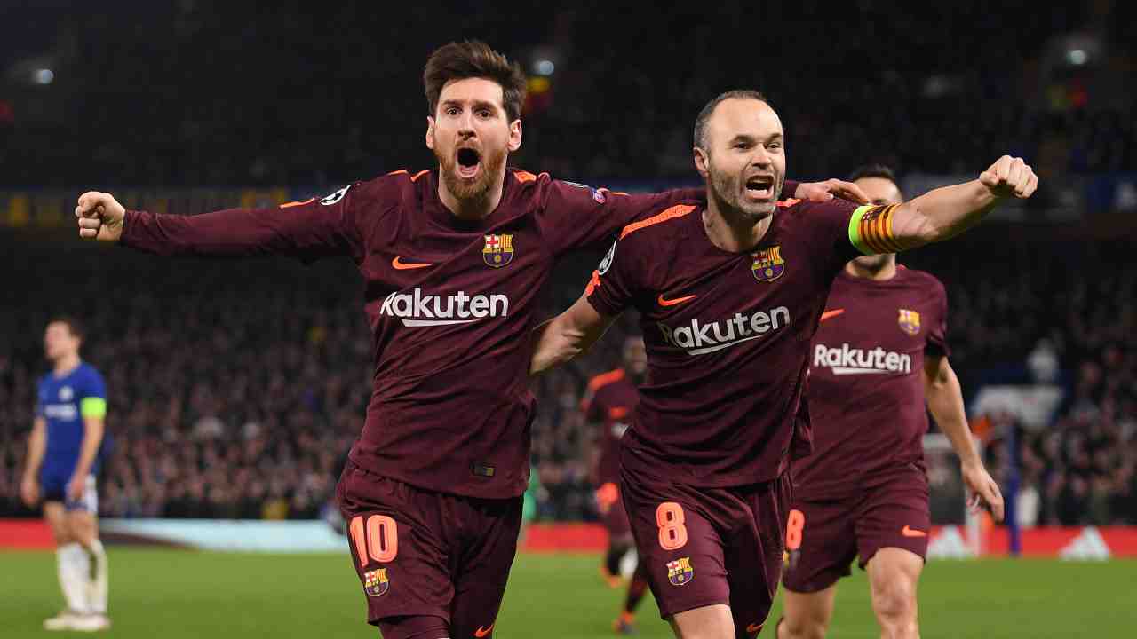 Iniesta e Messi