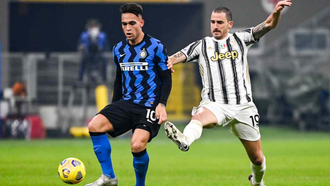 Martinez e Bonucci - foto LaPresse