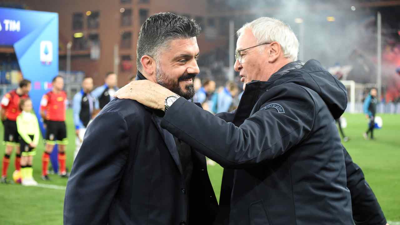 Gattuso e Ranieri - foto LaPresse