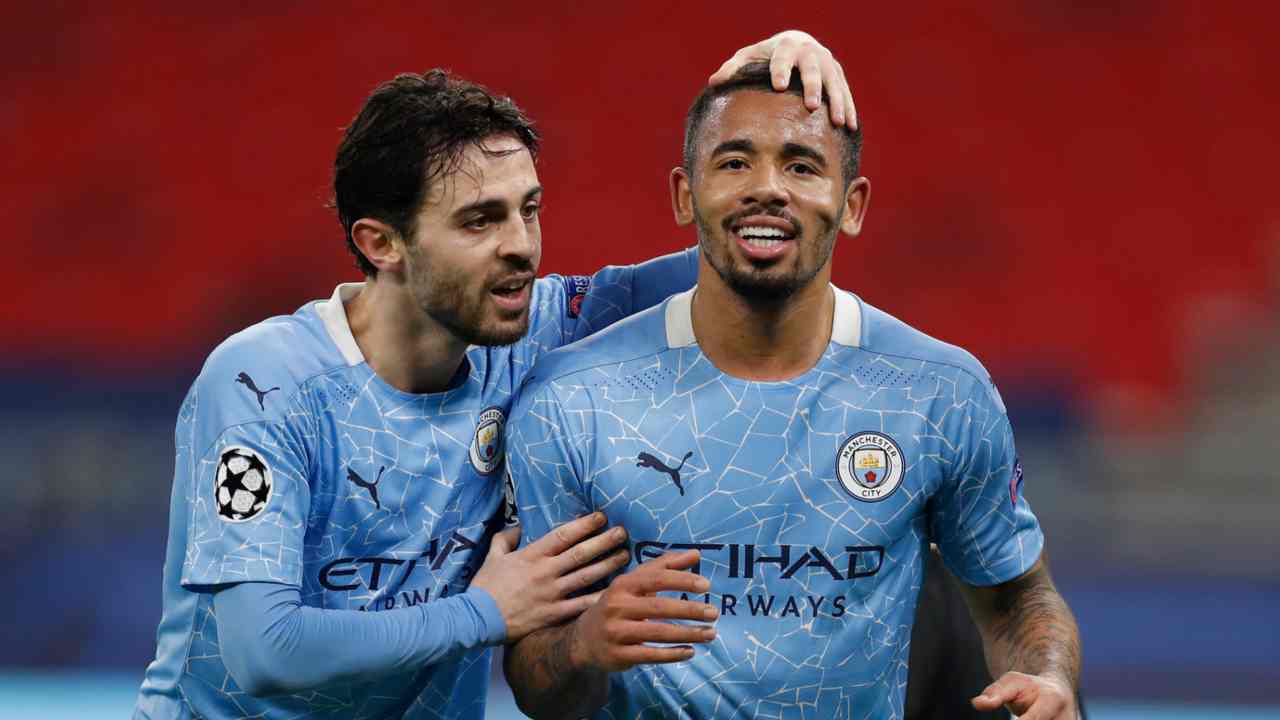 Manchester City esulta - foto LaPresse