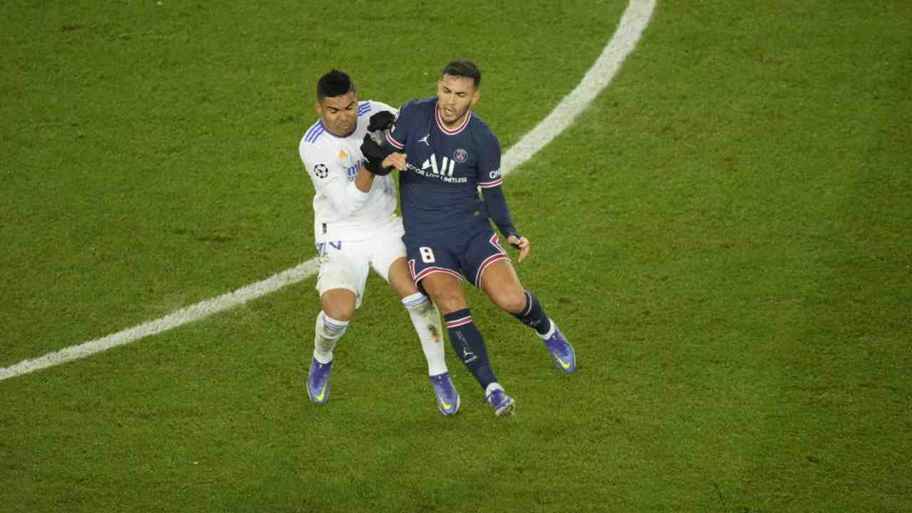 Paredes e Casemiro - foto LaPresse