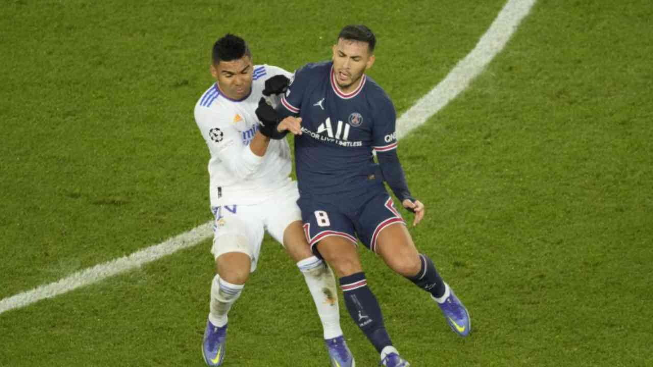 Paredes e Casemiro - foto LaPresse