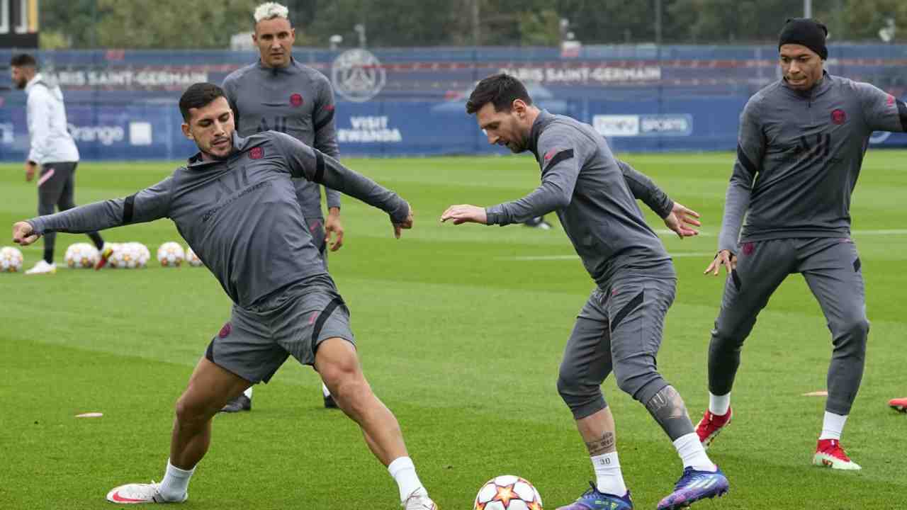 allenamento Psg - foto LaPresse