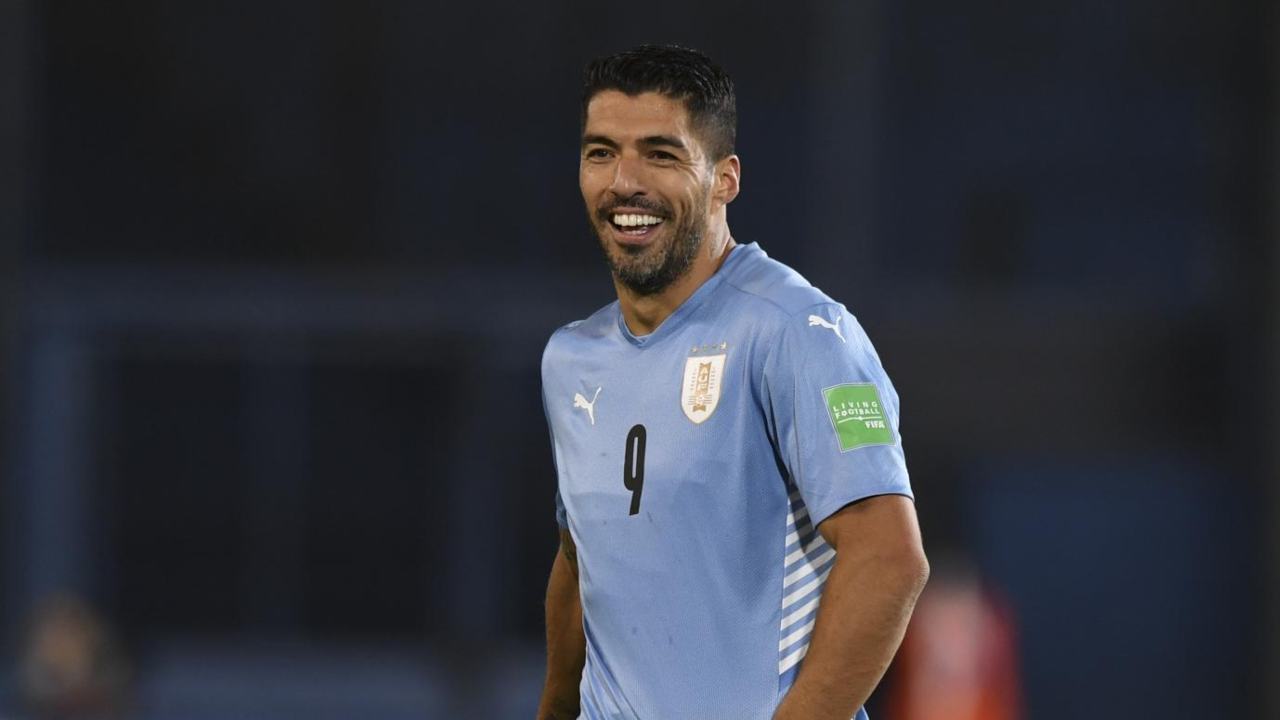 Suarez con uruguay - foto LaPresse