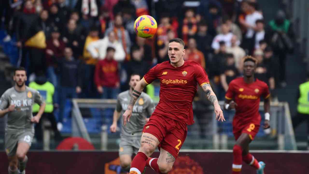 Zaniolo sul pallone - foto laPresse