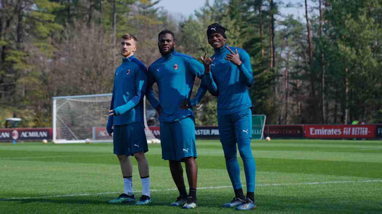 Allenamento a Milanello - foto LaPresse