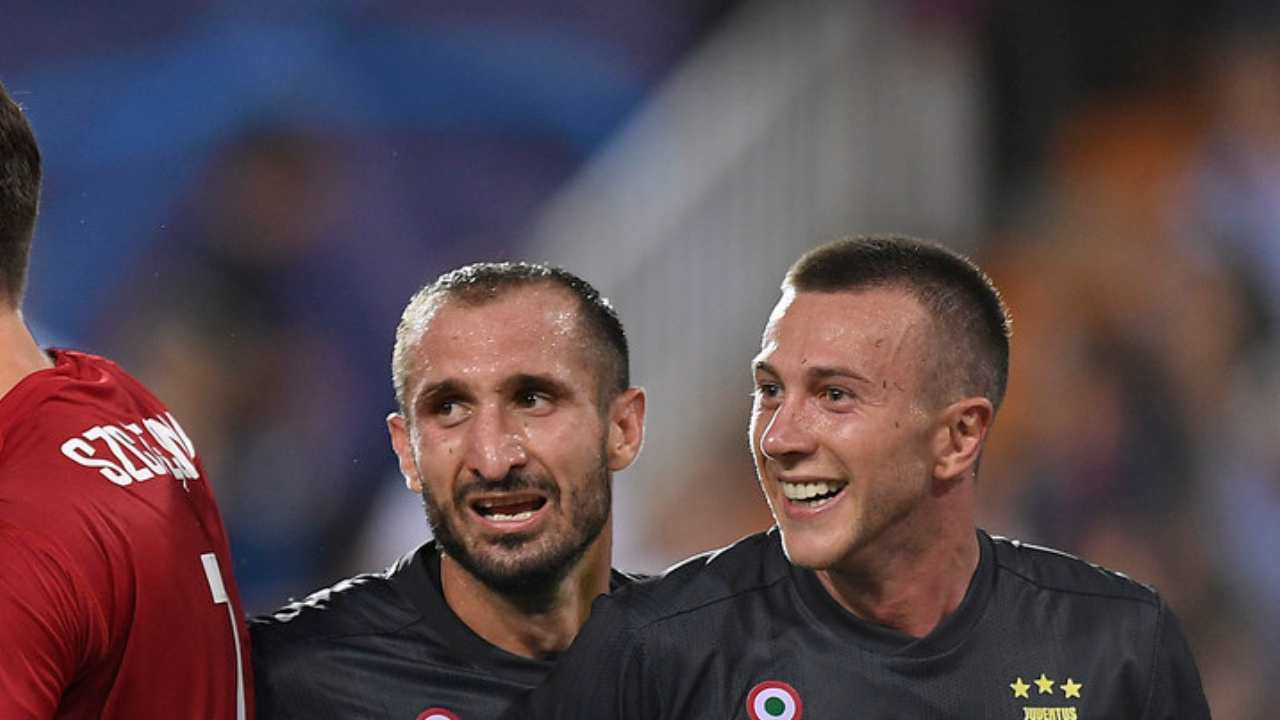 Chiellini e Bernardeschi - foto LaPresse