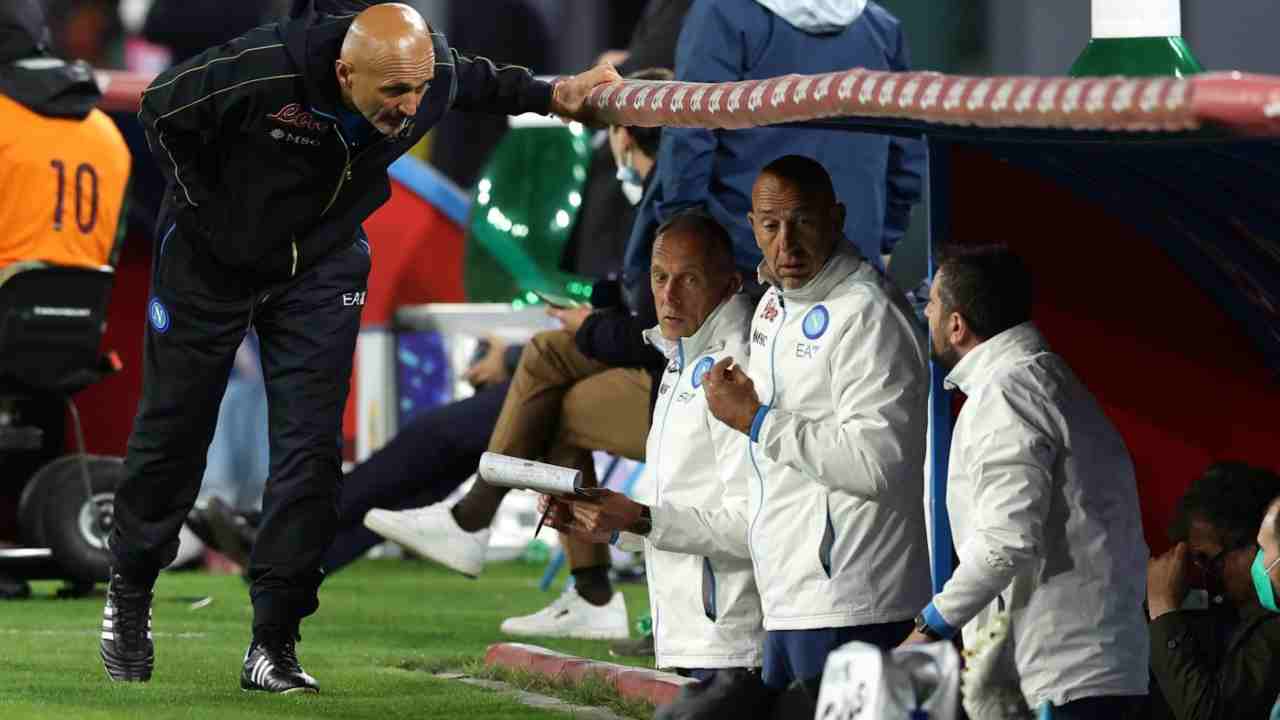 Spalletti e Staff foto LaPresse