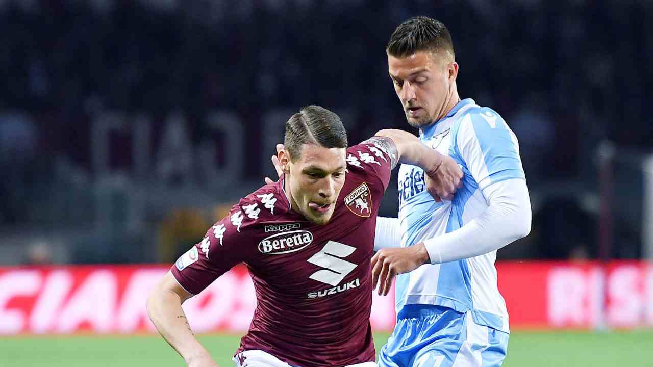 Belotti e Milinkovic foto Ansa