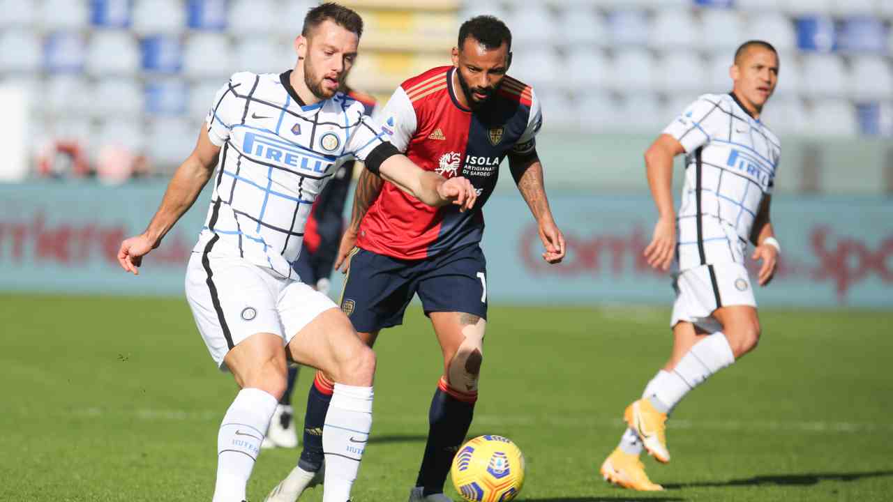 Cagliari-Inter foto Ansa