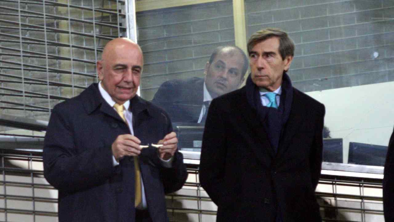 Galliani e Braida foto Ansa