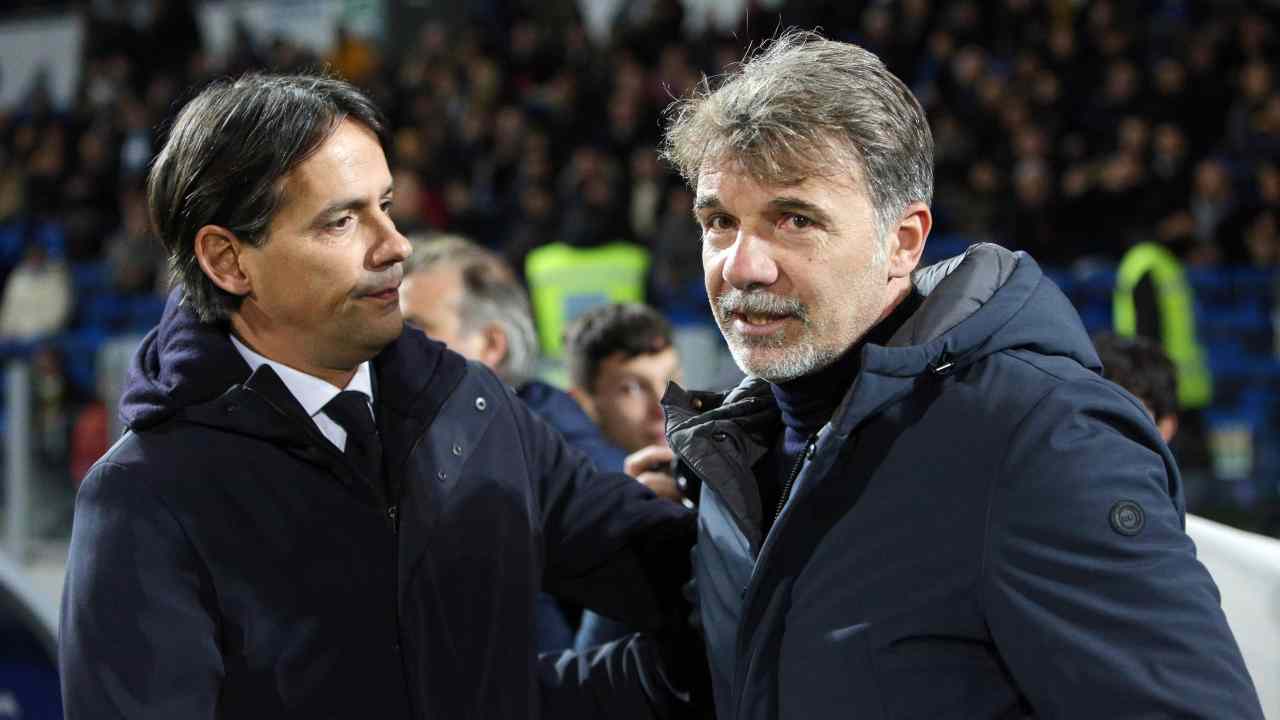 Inzaghi e Baroni foto Ansa