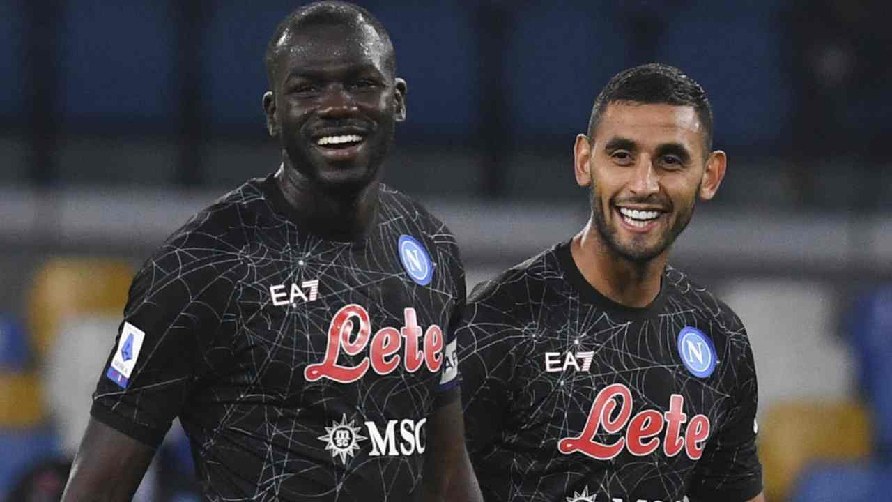 Koulibaly e Ghoulam foto Ansa