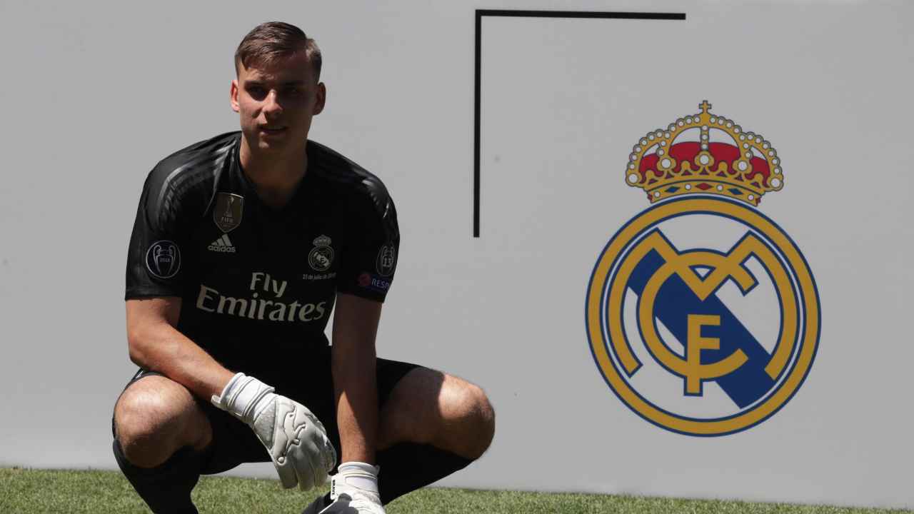 Lunin al Real - foto Ansa