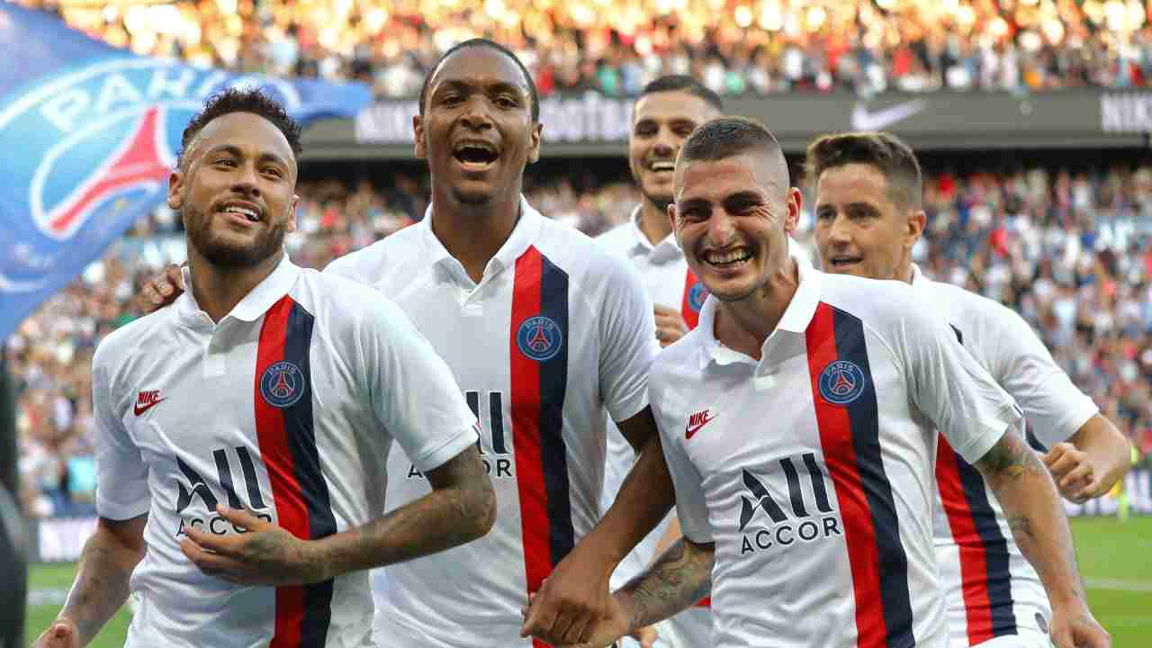 Psg esulta foto Ansa