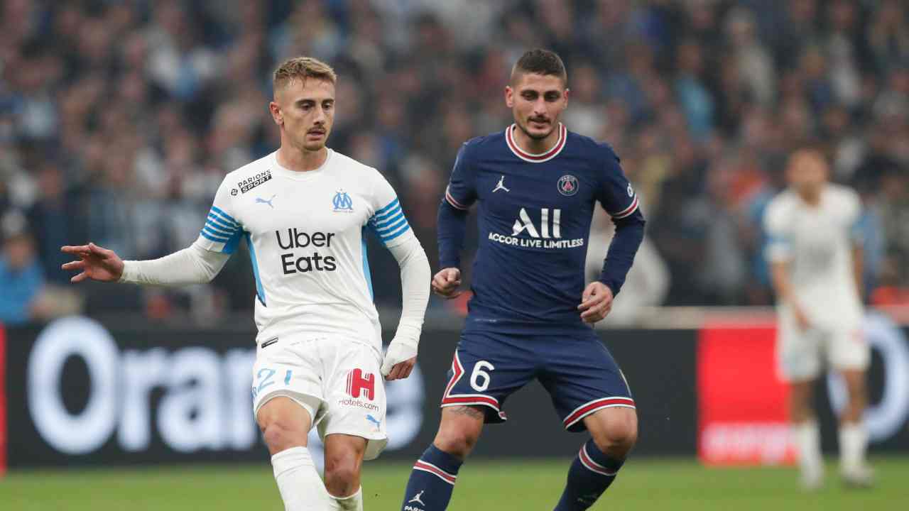 Verratti in campo foto Ansa