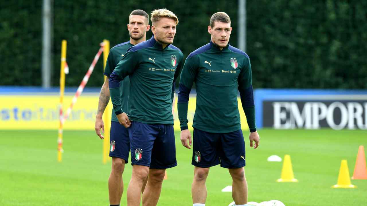 Allenamento Italia foto LaPresse