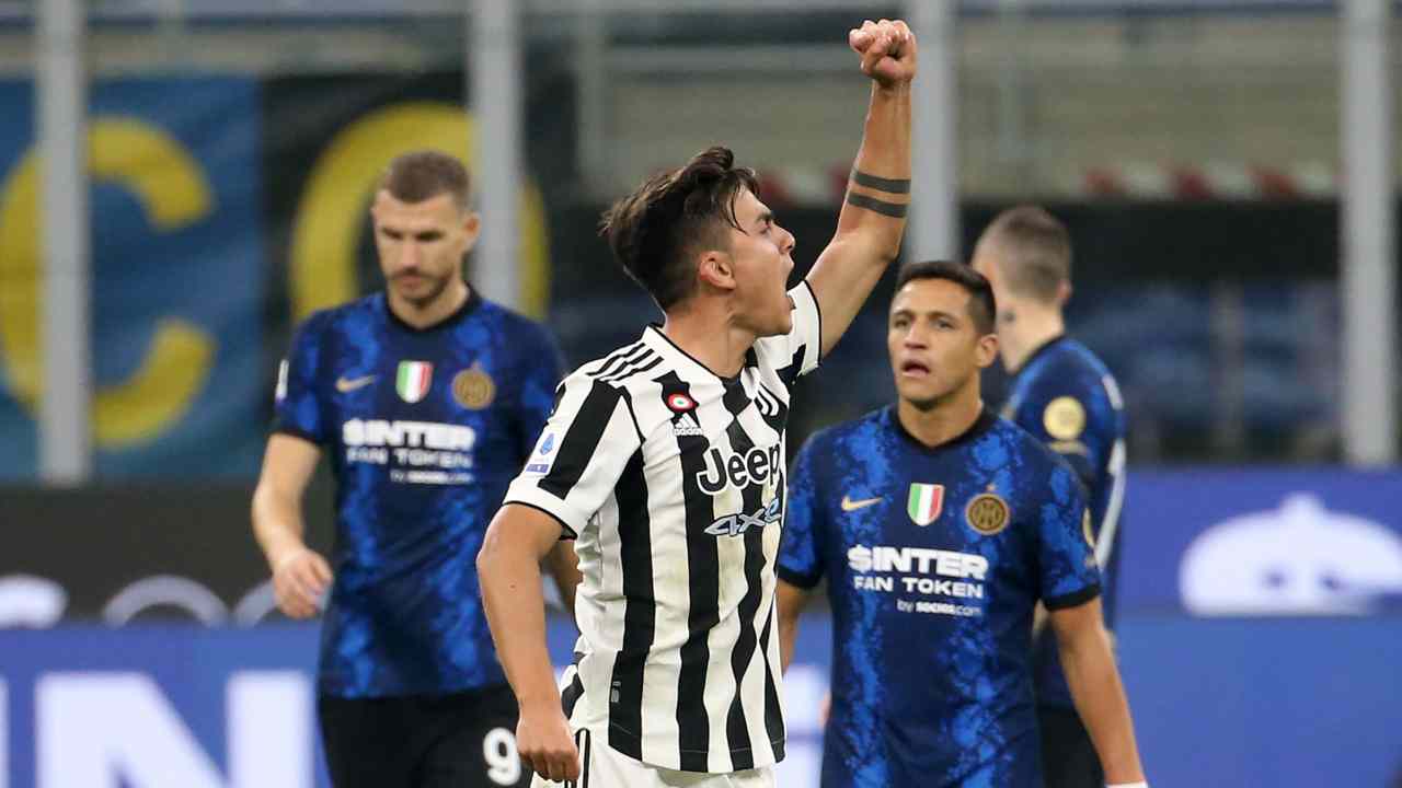 Dybala esulta vs Inter foto Ansa