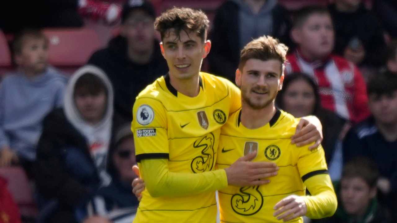 Havertz e Werner - foto LaPresse