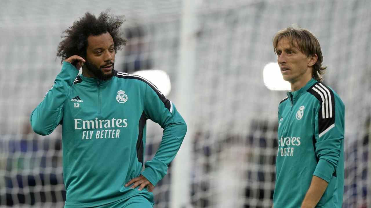 Marcelo e Modric foto LaPresse