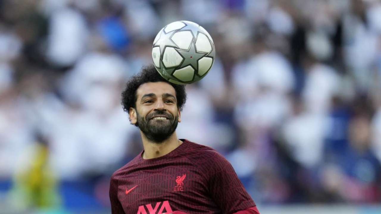 Salah con pallone foto LaPresse