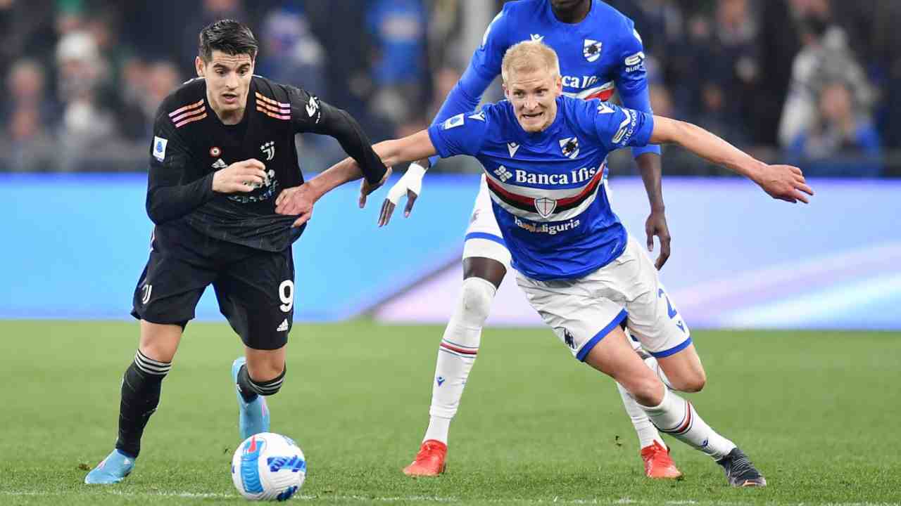 Samp-Juve foto LaPresse