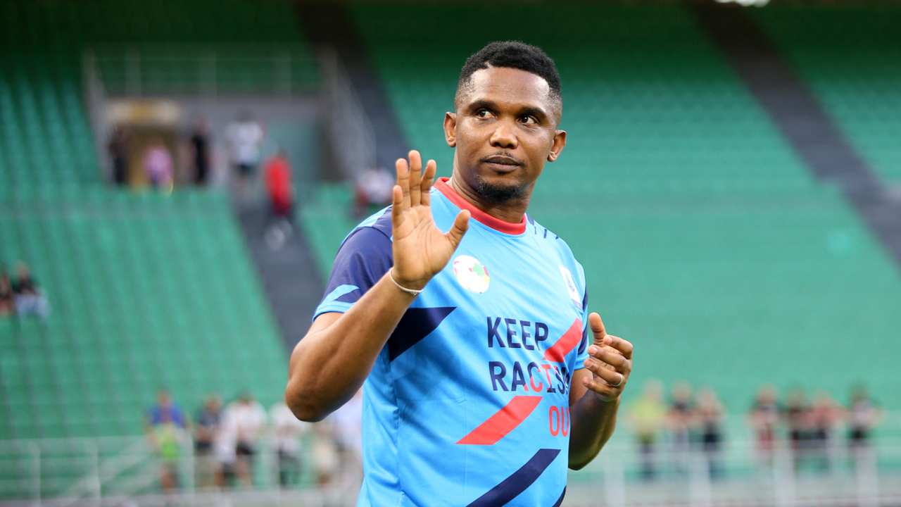 Eto'o a Milano foto LaPresse