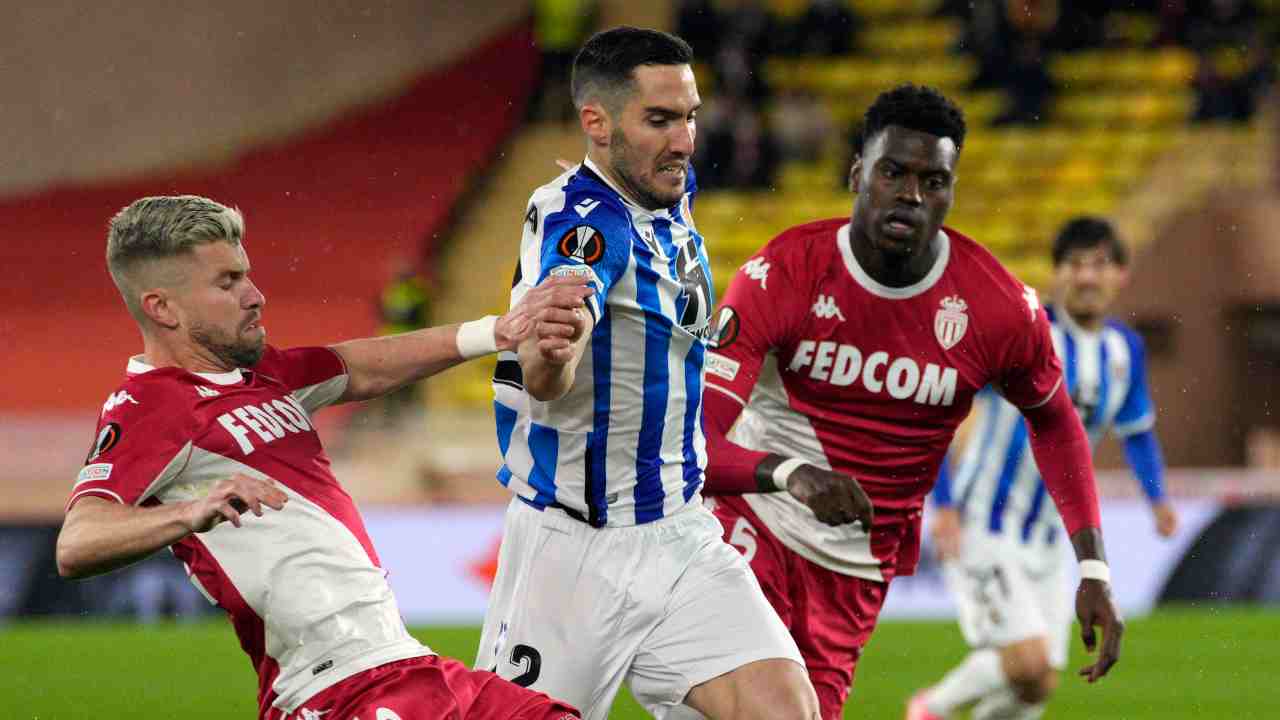 Real Sociedad-Monaco foto LaPresse