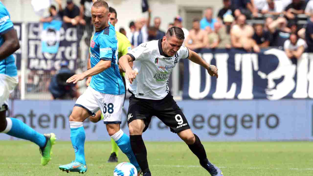 Spezia-Napoli foto LaPresse