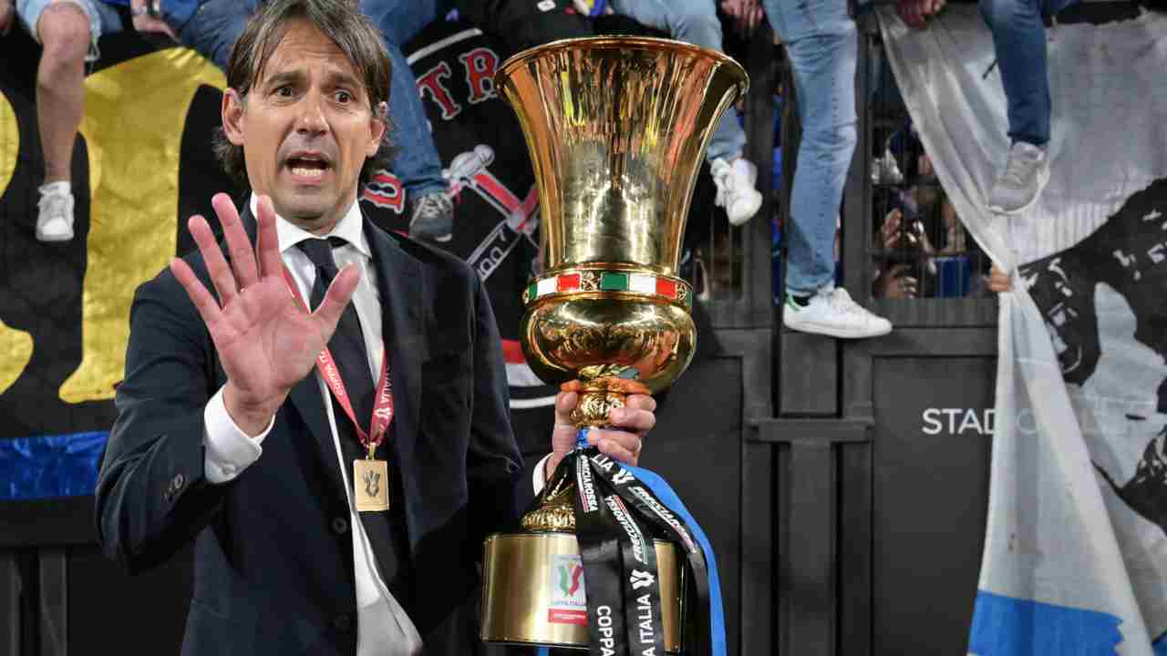 simone Inzaghi e coppa italia - foto lapresse