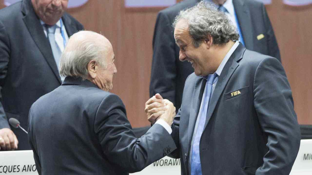 Blatter e Platini - foto LaPresse