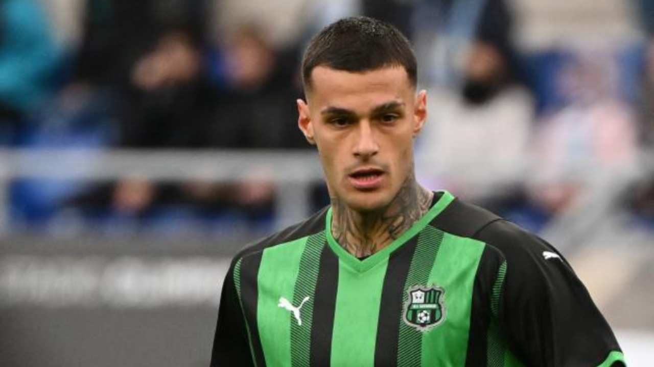 Scamacca con Sassuolo - foto LaPresse