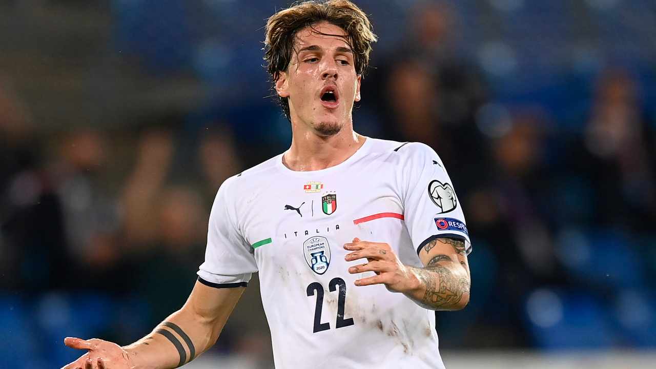 Zaniolo con Italia - foto LaPresse