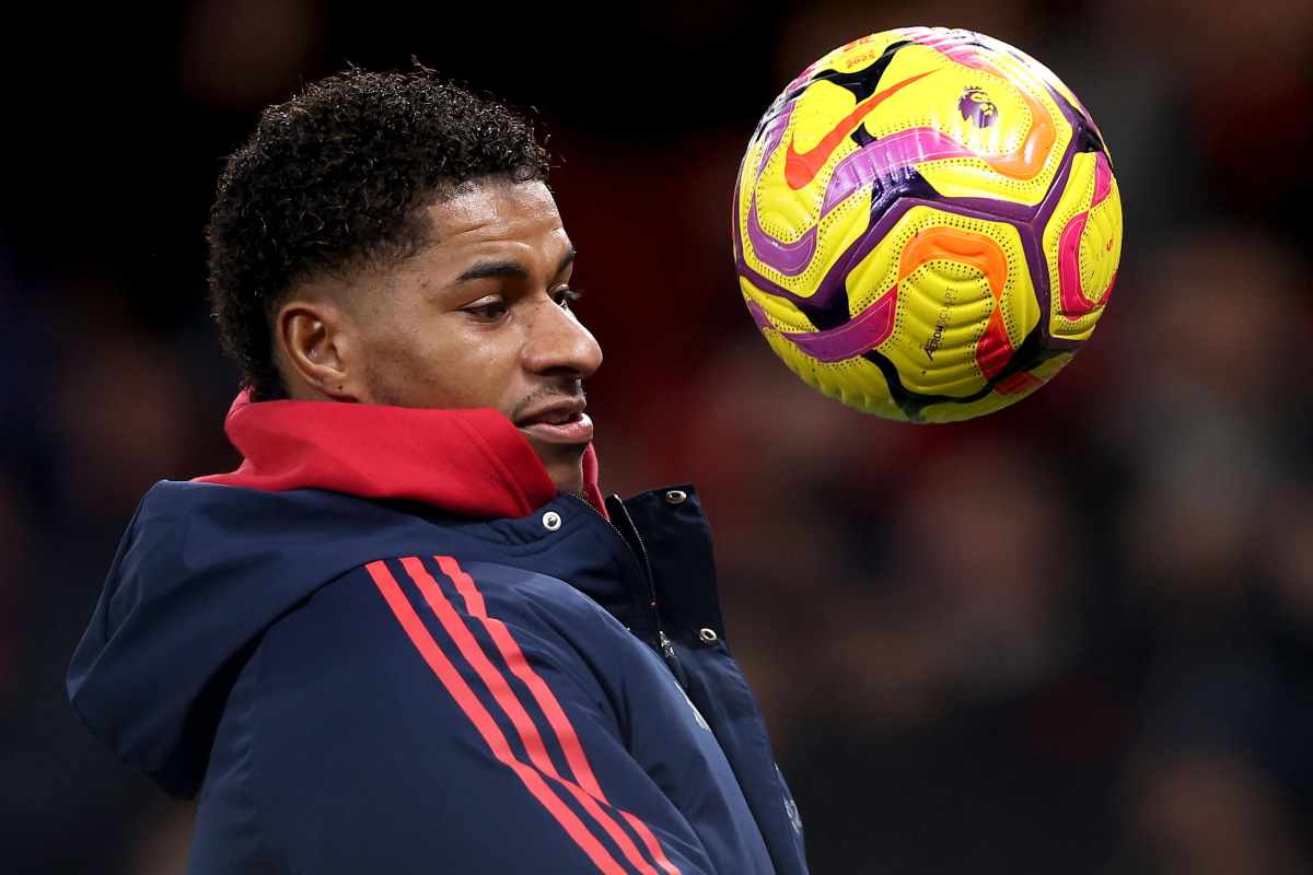 Rashford in panchina con il Manchester United